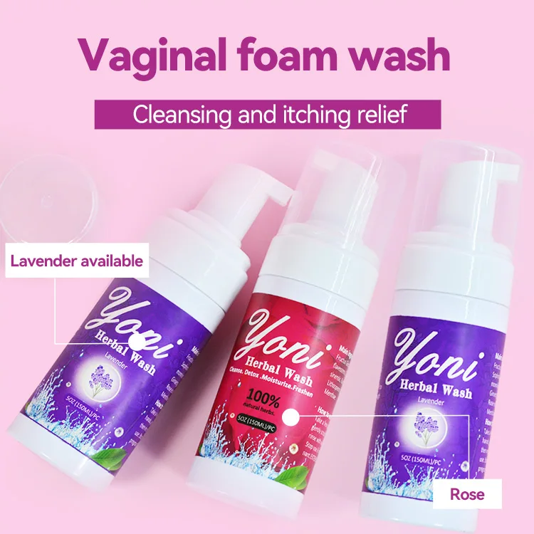 Privte Label Or Oem Feminine Hygiene Yoni Foaming Wash Set Intimate