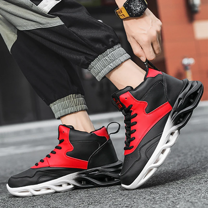 Custom Men's High Upper Breathable Outdoor Basketball Sport Shoes - Buy Basketball  Shoes,Tennis Basketball Shoes,High Top Sneaker Product on 