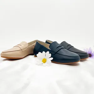 Anti-Slippery  High-end Leather Shoes Classic Leisure Women Loafers Shoes