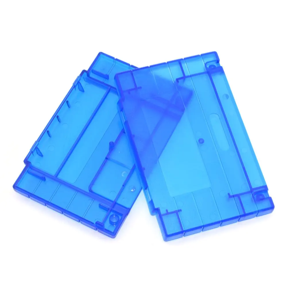 Clear Plastic Game Cartridge Shell for Super NES SNES SFC 16Bit Game Card Transparent Shell Protector Cover US Version