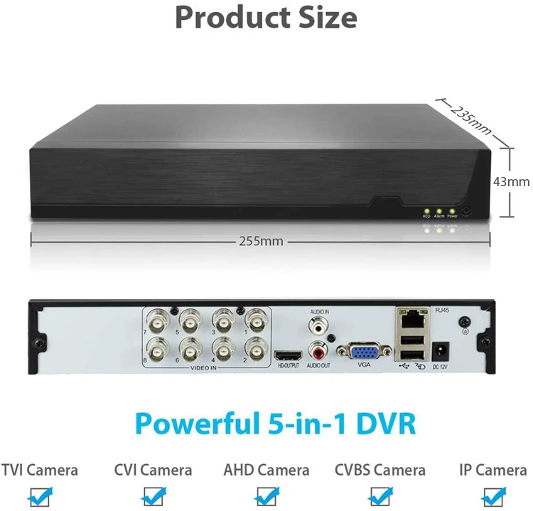 Cost Effectively 4CH/8CH DVR Admin Password Reset DVR Client Download  CCTV DVR
