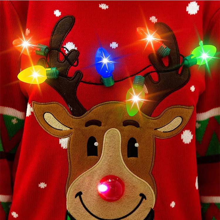 2021, Рождественский вязаный джемпер унисекс с рисунком, страшные свитера с фантастическим дизайном