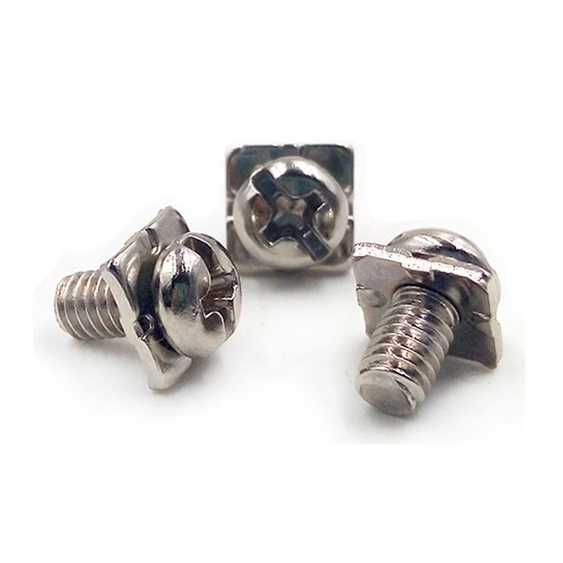 M4X8 Screw With Flat Square Washers Pan Head SEMS Combined Machine Screws Assemble Screw