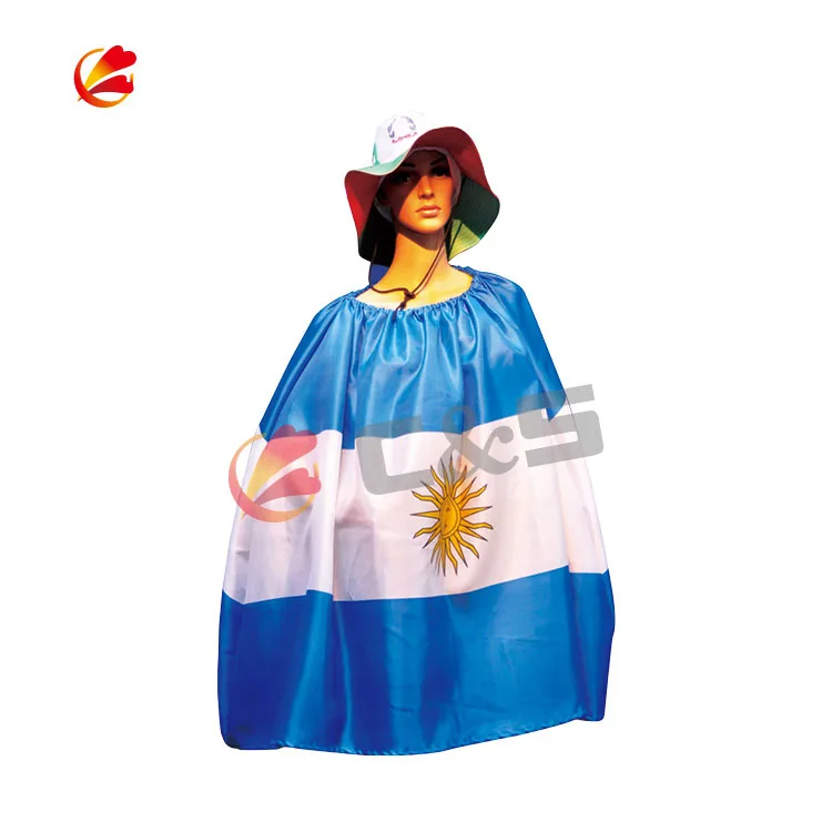 Printing Fan Cheering Polyester Body Flag Cape Waterproof National Country Body Flag Cape Wholesale