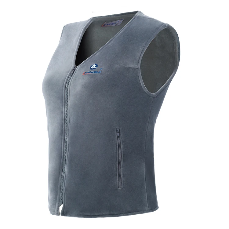 OEM Washable Nano Carbon Fiber Heating Battery Heated Vest For Power bank Version