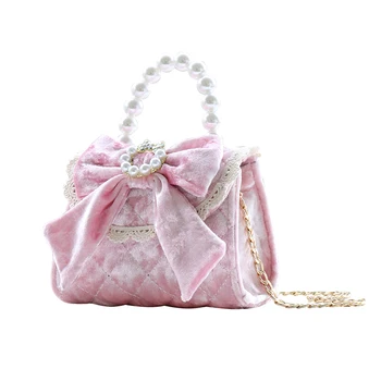 Good Quality Comfortable Student Semi-Round Glossy Bag Solid Color Girls Party Travel Mini Handbag