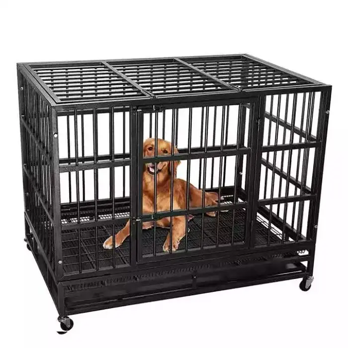 Heavy Duty Commercial House Dog Kennels Cages Large Outdoor Sliver