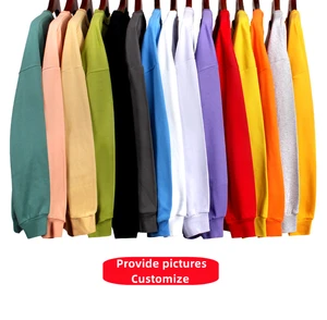 Spring and Autumn Thin Section Custom Cotton Solid Color Hoodless Round Neck Sweater Women