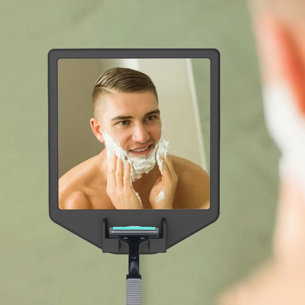 Shatterproof And Anti Fog Design Shave Mirror Bathroom Fogless Shower Shaving Bath Mirror With