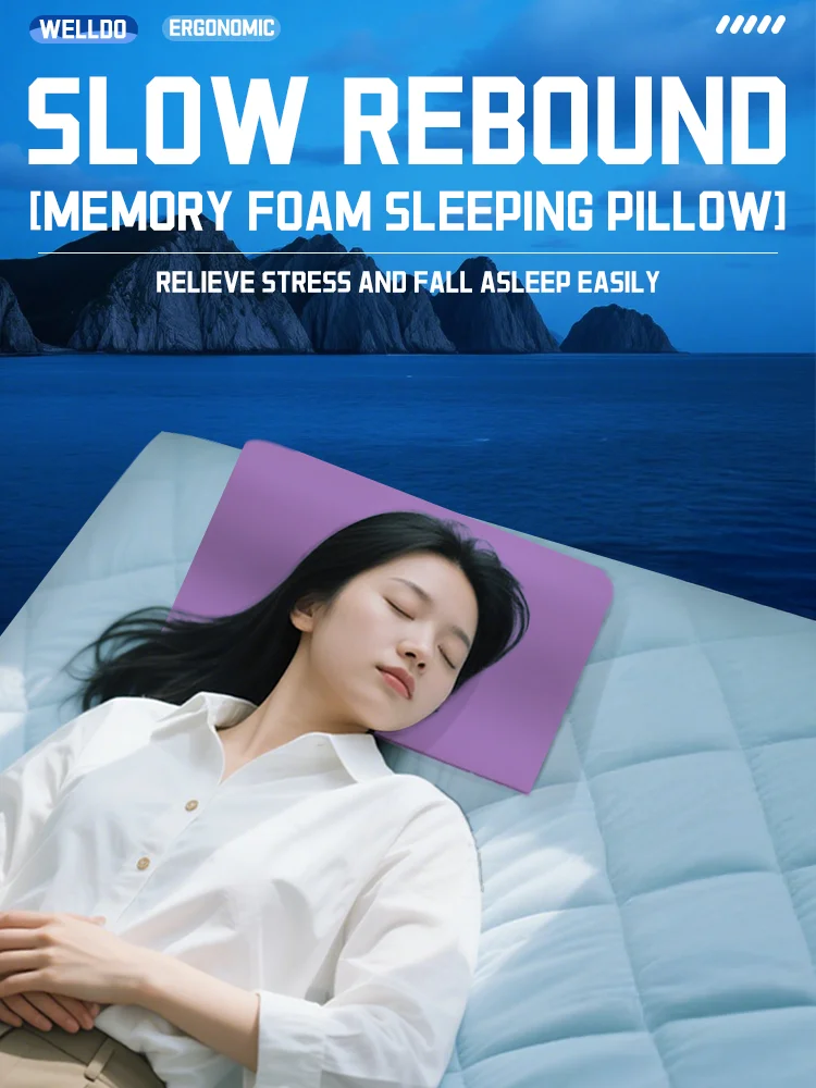 Neck Pillowneck Painrelief Contour Memory Foam Pillow Slow Rebound Cervical Pillow Foam Pillow Bed