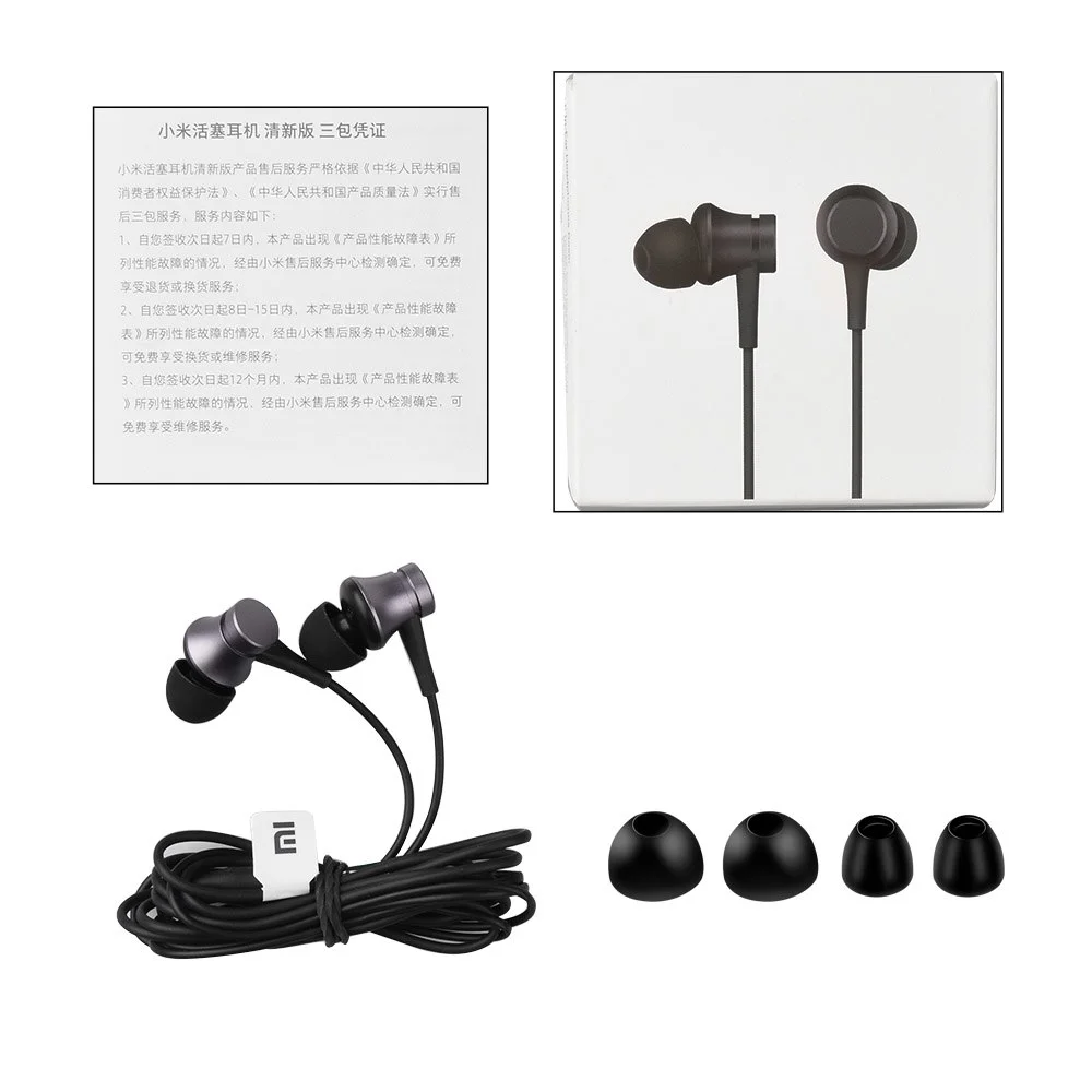 Xiaomi Mi In-Ear Headphones Basic 5Mw Rated Power Headsets Wired  Earbuds Headset Cheap Wired Earphones