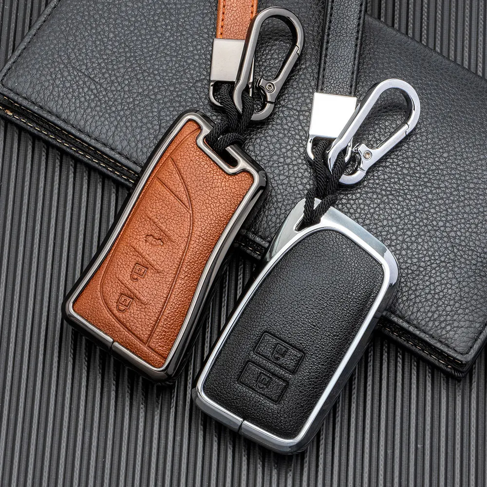 Suitable for Lexus rx300 car key cover es200 Lexus NX LM UX LS protective  shell leather bag