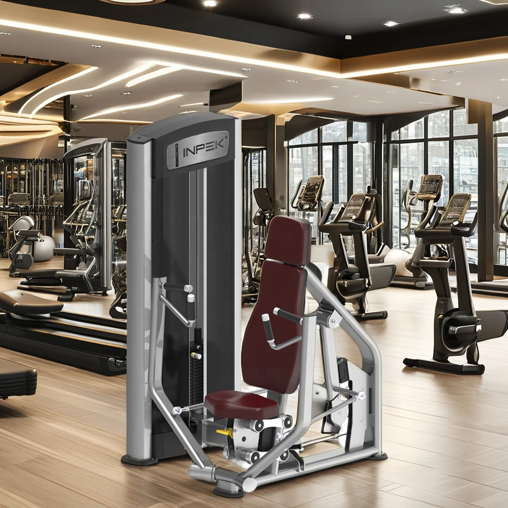 Best Seller INPEK Commercial Steel Fitness Gym Equipment Medium Loader Pin Loaded Machine Seated Chest Press