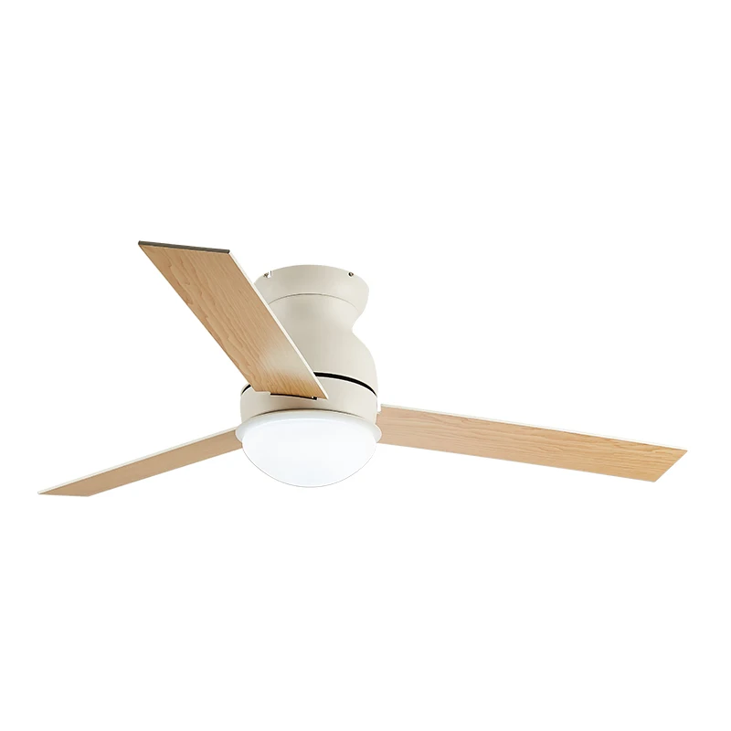 Plywood na Kahoy na Blade na Chandelier na Pang-Ilitaw na Plywood na Kahoy na Pendant na Ceiling Fan na may Led Light
