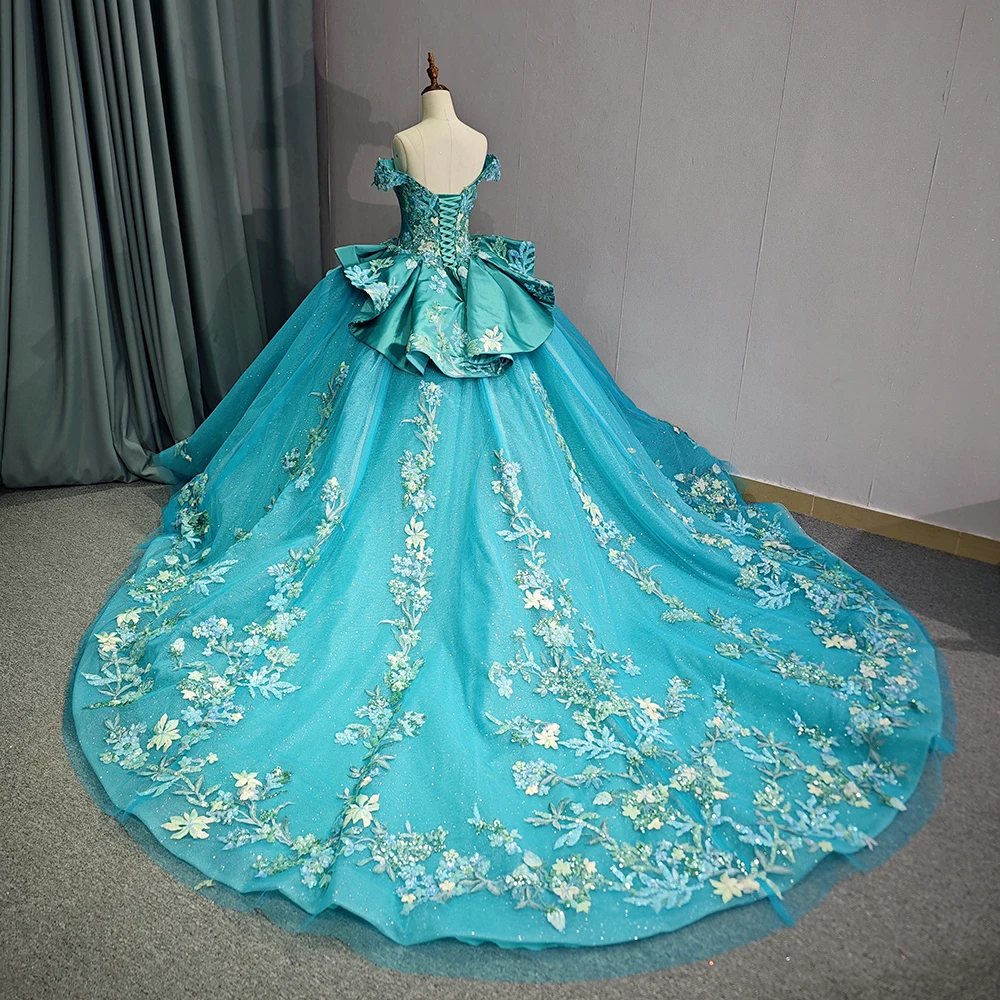 Mexican Jade Green Quinceanera Dress Sweetheart With Applique Vestidos Xv Anos Sweet 16 Dress Dy9945-1 Mexican Jade Green Quinceanera Dress Sweetheart With Applique Vestidos Xv Anos Sweet 16 Dress Dy9945-1