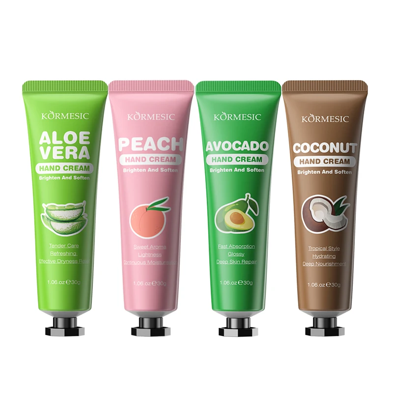 KORMESIC Indonesia Bpom Private Label Custom Avocado Peach ALOE VERA Coconut Brightening Smoothing Hand Cream