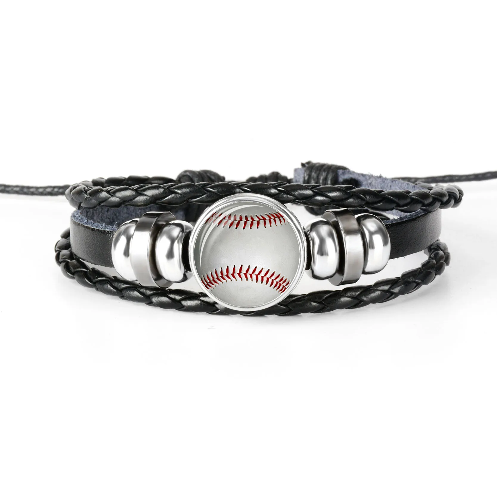 10 Bracciali Baseball Regolabili - Bianco E Nero | Per Ragazzi E Sportivi | Set Ideale Per Feste - Foto 9