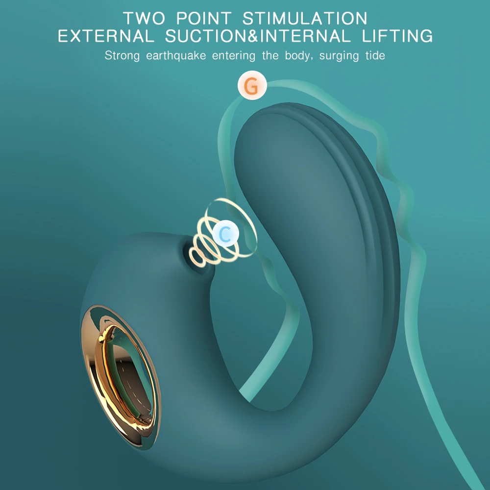 Wearable Panty Massager With 10 Vibrating Gspot Sucking Clits Modes