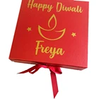 OMT Indian Diwali Traditional Empty Sweets Dry Fruit Packaging Gift Paper Boxes For Indian Wedding Favour Candy Box