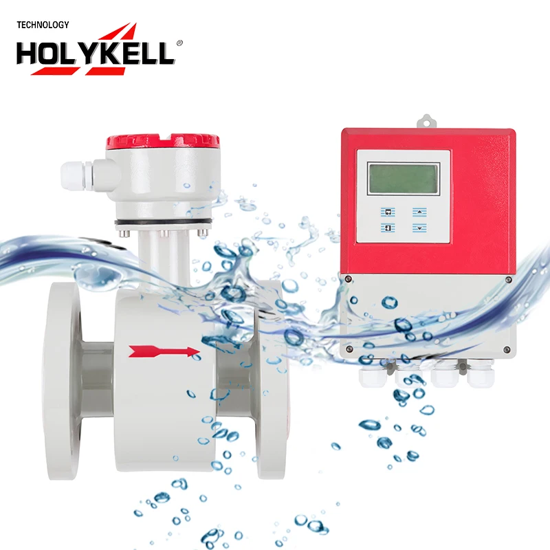For Holykell OEM Customizable Inline Electromagnetic Bidirectional Water Sensor Meter Flow Meter Magmeter Flow Meter Supplier