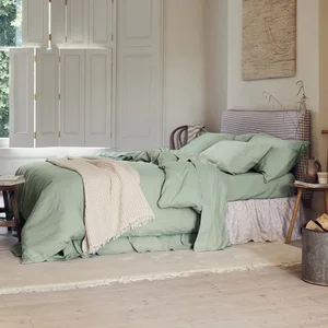 Wholesale  GOTS 100% French Linen Bed Sheet Sets and Duvet Cover with Pillowcase