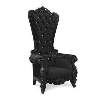 Wholesale Luxury High Back Black Throne Events Party King Chair For ...