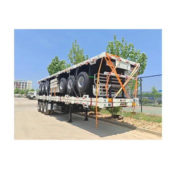 Factory Direct Price Semi-Trailer 2axles 3axles 4axles Flatbed Semitrailer