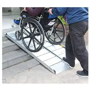 Telescopic wheelchair foldable ramps and walkways for upstairs