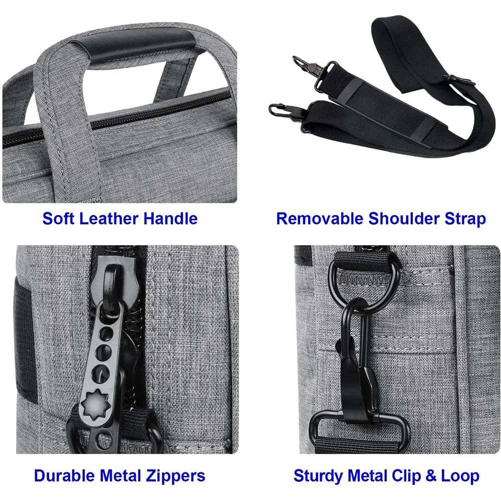 Большая мужская деловая сумка-тоут через плечо мессенджеры для ноутбука