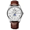 Cuir marron acier blanc