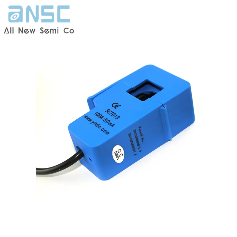 Non-invasive Split Core Current Transformer AC current sensor 100A SCT-013-000