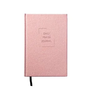 Custom Printed A5 Linen PU Leather Hardcover Monthly Planner Undated Daily Prayer Journal School Sewing Thermal Binding A4 Diary