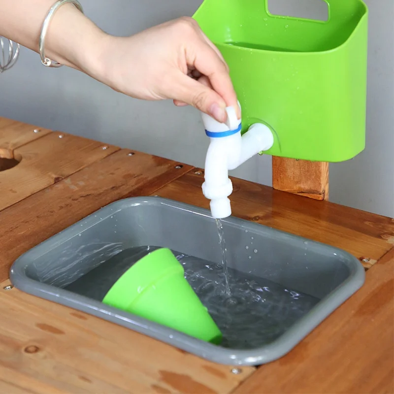 Уличные игрушки, деревянный кухонный набор, игрушка для готовки, деревянная кухня на заказ, Детские ролевые игры, Детская цветная коробка, дерево, унисекс