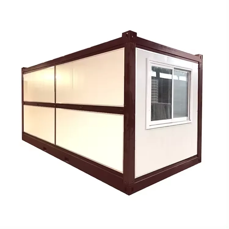 Manufacture Supplier's 20ft Prefab House Container Camouflage Folding Box Room Household Storage Office Use Steel Material Sale