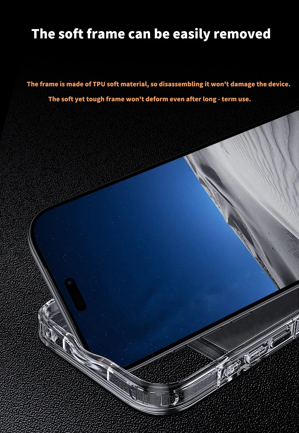 product laudtec luxury waterproof transparent magnetic mobile phone case for iphone 17 pro max 16 pro protective mobile cell cover-4