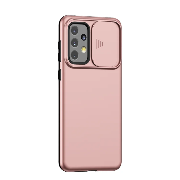 For Oppo A17k case Shockproof Mobile Phone Bags Slide Lens Camera Protection Back Cover PC Matte Phone Cases