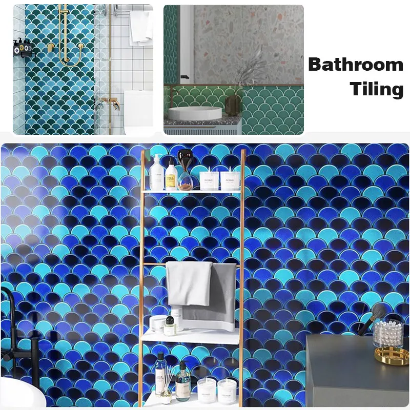 Glossy Gel Painting Marble Leaf with Travertine Egypt Pieces Sicis Mosaic-mesh Back Tile Mosaic