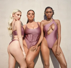 Manufacturer Custom Women Swimwear New Sexy Lace-up One Piece Tie Front Solid Blank Swimsuit High Leg Micro Bikini Beachwear