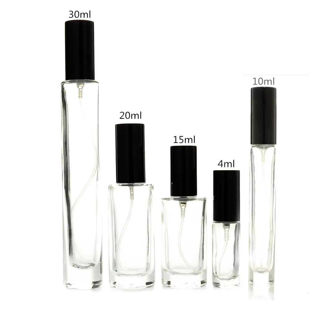 sell luxury bottle 30ml 50ml square round spray glass bottle perfume bottle