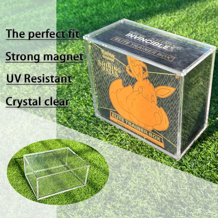 TCG Custom Wholesale Clear Acrylic Pokemon ETB Protectors