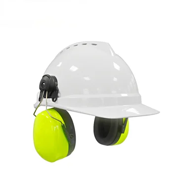 Popular Adjustable Industrial Safety Abs Helmet Ce Ansi Ear Muffs Earmuff