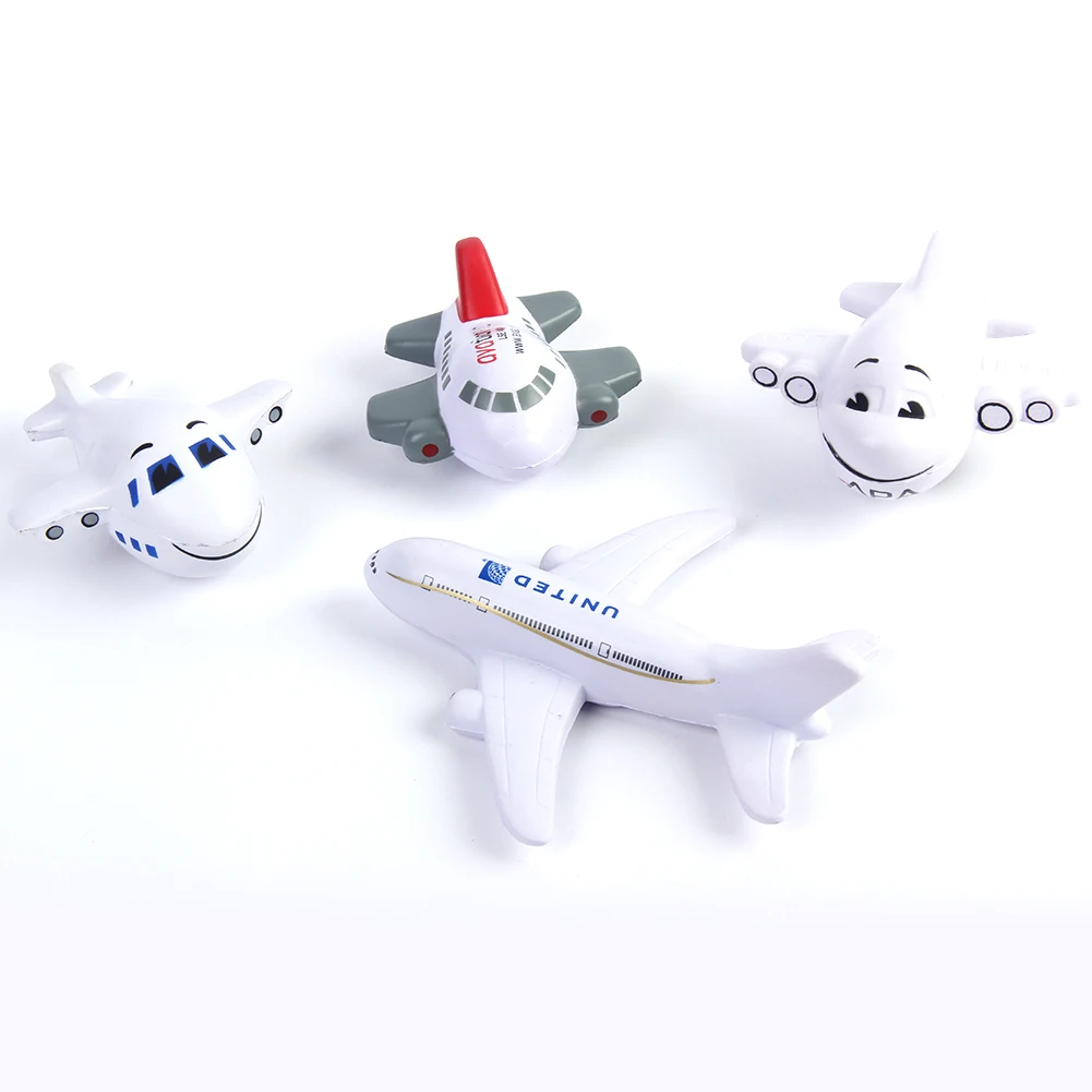 Custom Airplane Shape Anti Stress Ball Aircraft