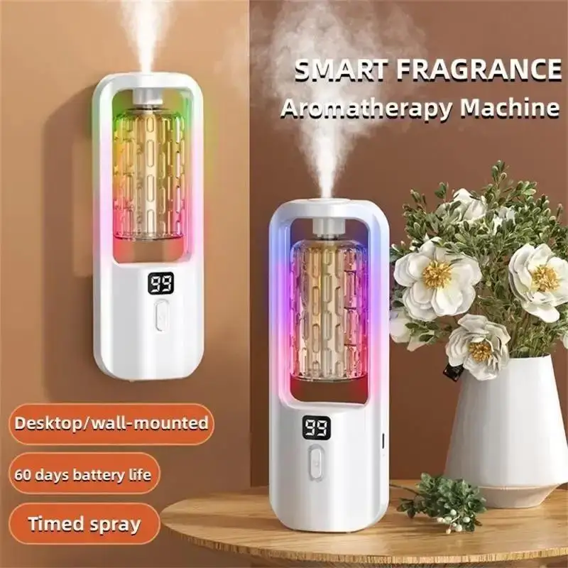 Professional Portable Mini Essential Oil Diffuser Home Hotel Bedroom Metal Machine Night Light Electric Power Source Fragrance