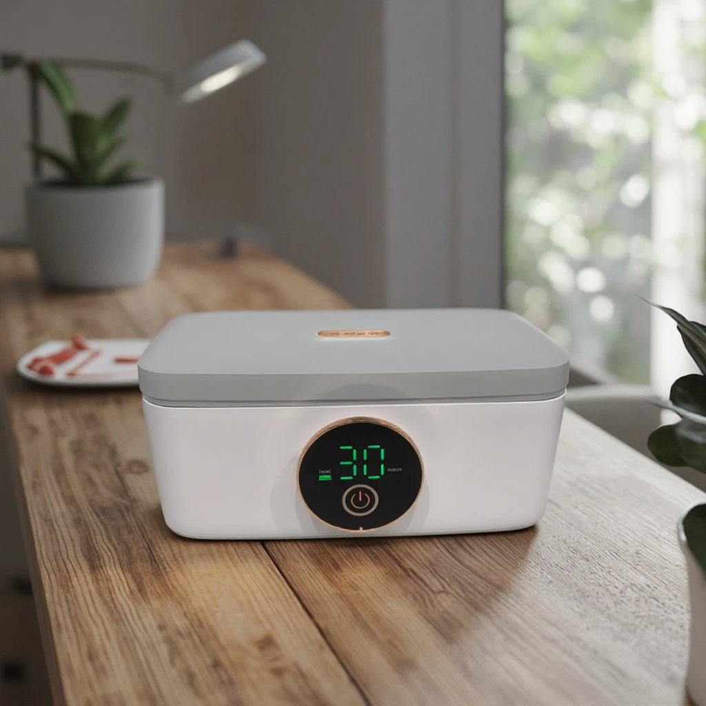 Factory Price 1000ml Charging and Heating Wireless Lunch Box USB Heating Lunch Box