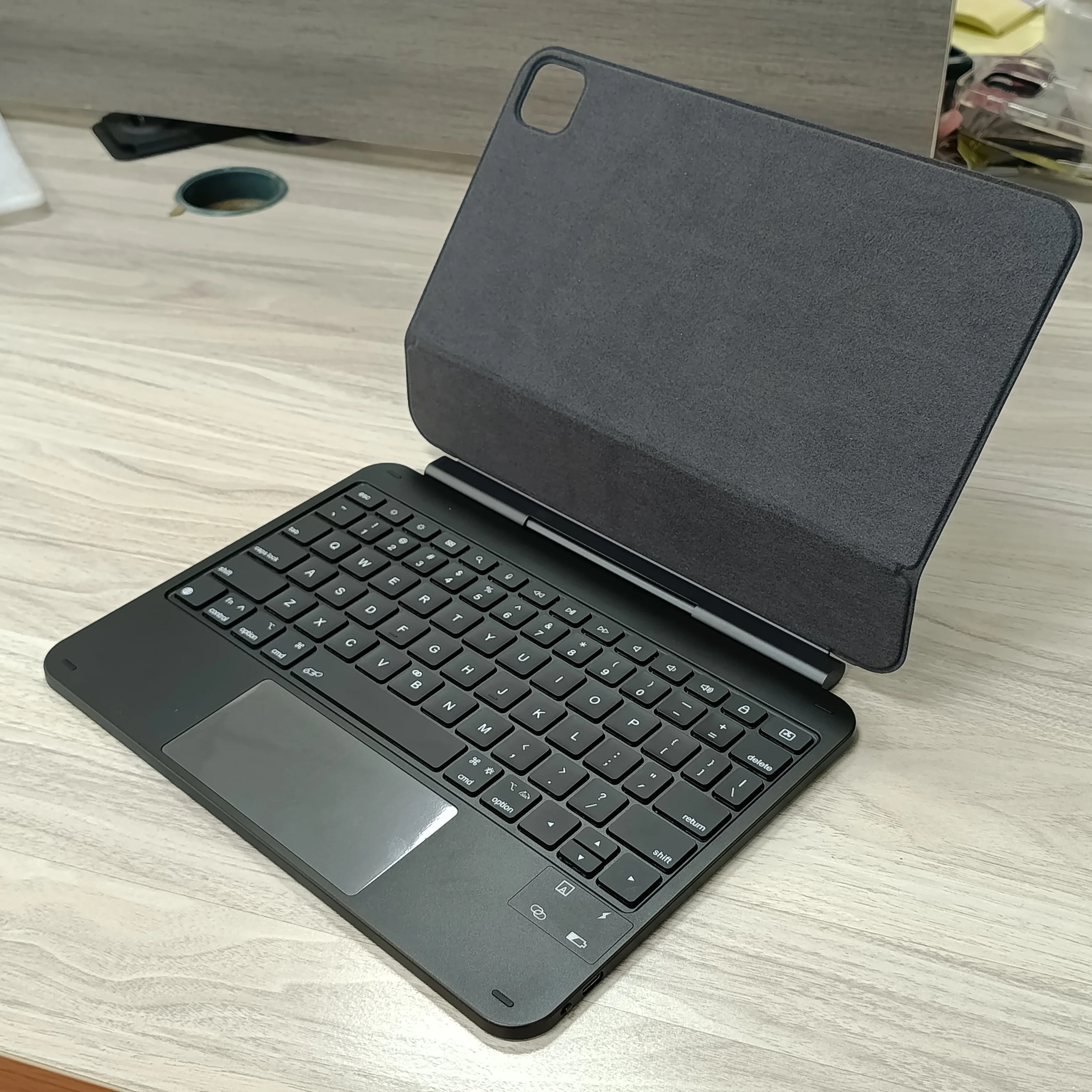 product laudtec for apple magic keyboard and cover universal blue tooth smart backlit trackpad custom for ipad pro 11 pouce m4 m5 pbk348-3