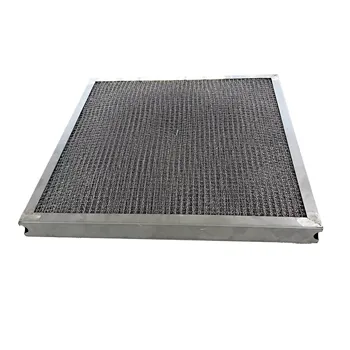 Stainless Steel Oil Fume And Oil Mist Filter Plate Type Multi-layer Wavy  Metal Air Filter