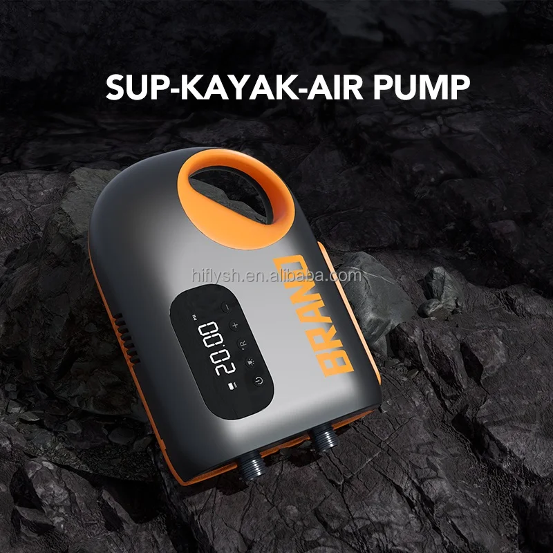 Hf8666 Factory High Pressure Electric Paddle Board Rechargeable Sup Air Pump Digital Portable