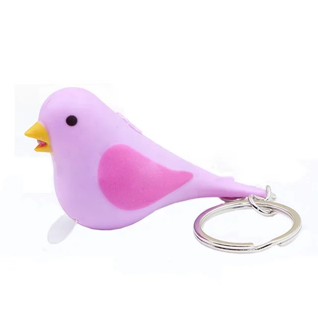 Promotional LED Keyring Mini Cute Bird Shape Flashlight Keychains