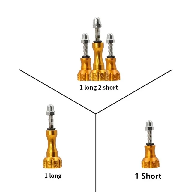 Hongdak Factory Price Go Pro Camera Accessories Knob Bolt Nut Screw Long Thumb Screw