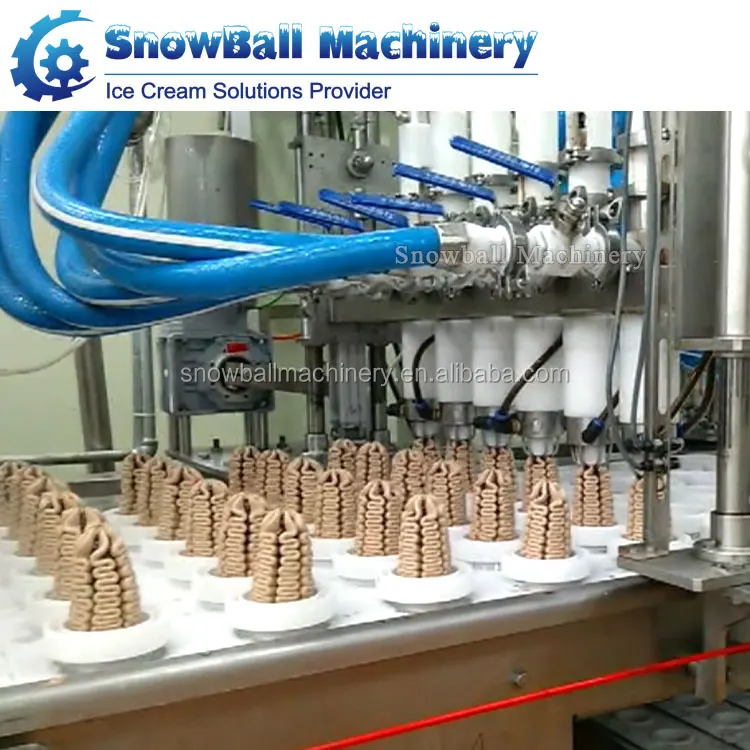 Customizable Automatic Industrial Linear Ice Cream Cup Filling Production Plant